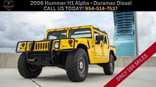 2006 Hummer H1 Alpha Alpha Open Top Sport Utility 4D