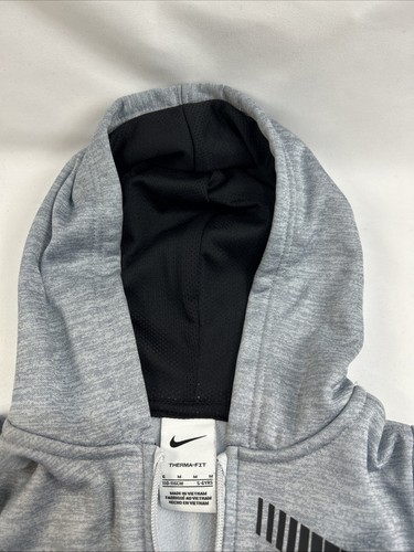 Nike Boys 2 Piece Zip Up Hoodie Track Suit Sweatpants Size 6 NWT Gray Therma-fit - Picture 4 of 10