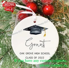 Graduation Ornament, Graduation Keepsake, Personalized Name, College, Univers...
