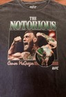 2023 Vintage Acid Wash Grey The Notorious Conor McGregor UFC Shirt Size Medium — photo 2