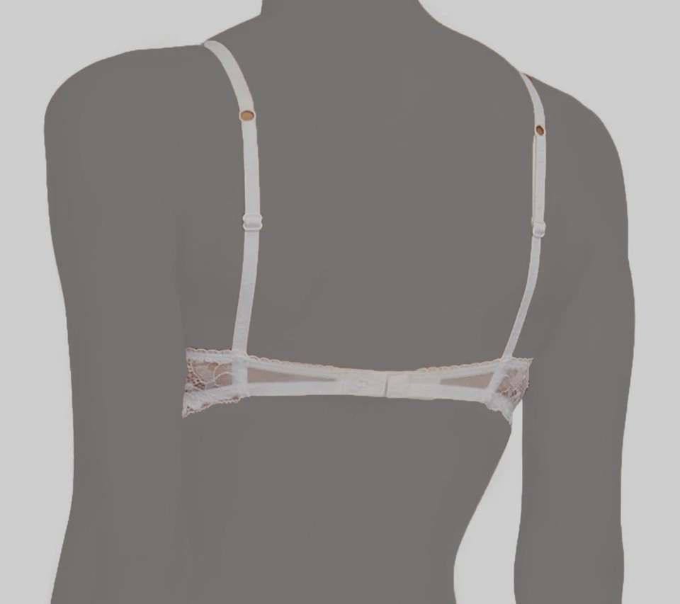 Sutiã La Perla Feminino Branco Brigitta Floral-Renda Underwire Balconette Tamanho 34B - Imagem 2 de 2