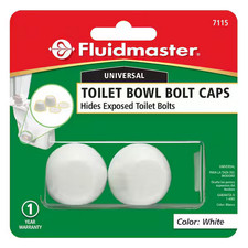 Fluidmaster White Toilet Bolt Caps