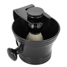3 in 1 Shaving Kit For Men Hair Beard Brush Stand Shaver Holder Bowl Gift