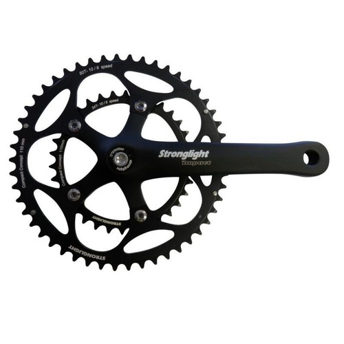 Paire De Manivelles Stronglight Track 2000 Piste/fixie - 165mm Plateau 144 - NEUF