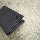 PRADA Grey Women’s Checkbook Wallet Logo Accent Folding Card Slots Zip Pocket — photo 9