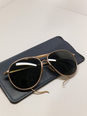   AMERICAN OPTICAL AO F-343 Vintage Aviator Sonnenbrille 6 1/2   Cable Bügel