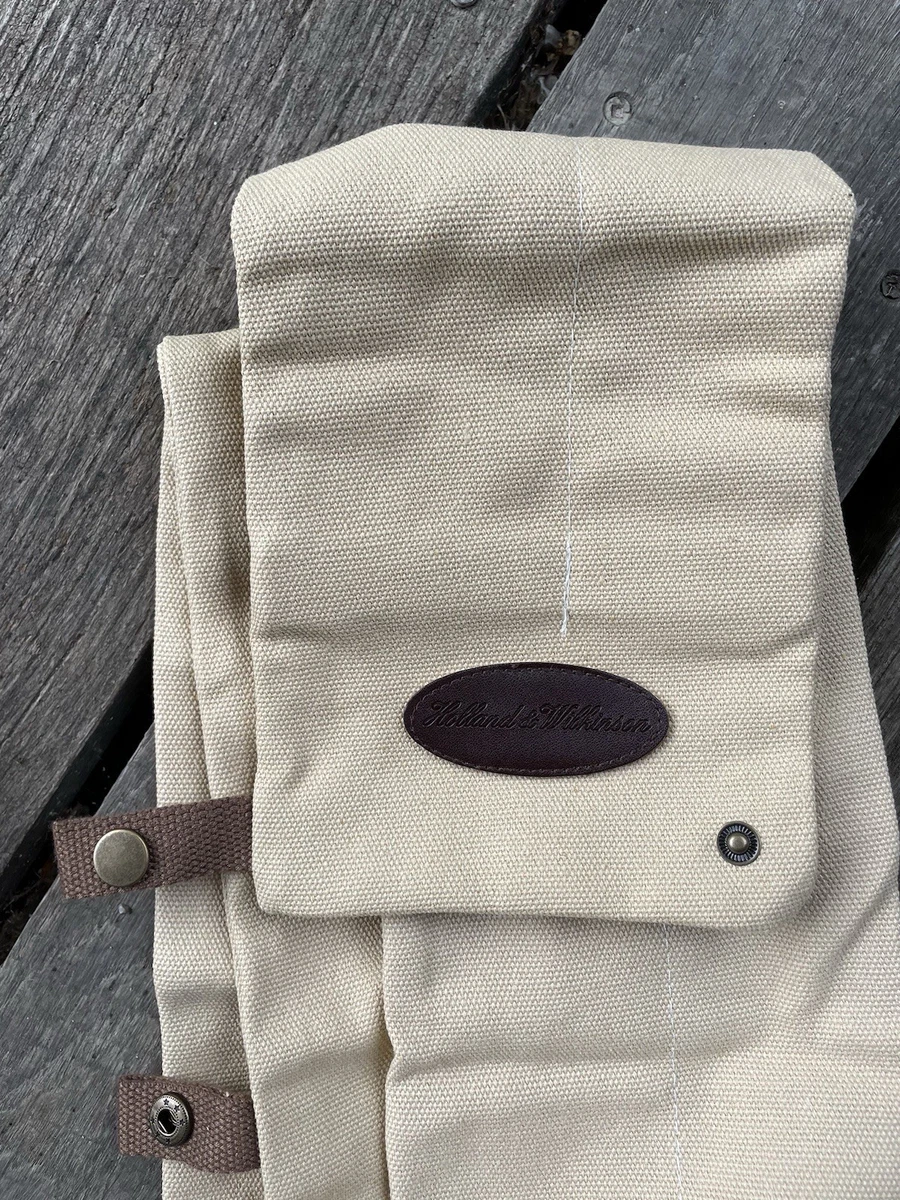 Bolsa de caña de pescar de lona de calidad de 10’. Dos secciones. Nuevo.