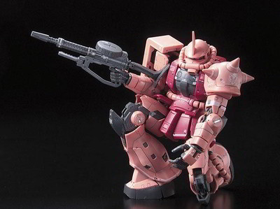 GUNDAM BANDAI RG REAL GRADE MODEL KIT 1/144 #02 MS-06S ZAKU II RED