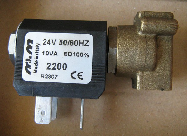 ELECTRO VALVULA GAS 24V AC Equipo Soldador MIG TIG m&m Iberica Hecho en Italy