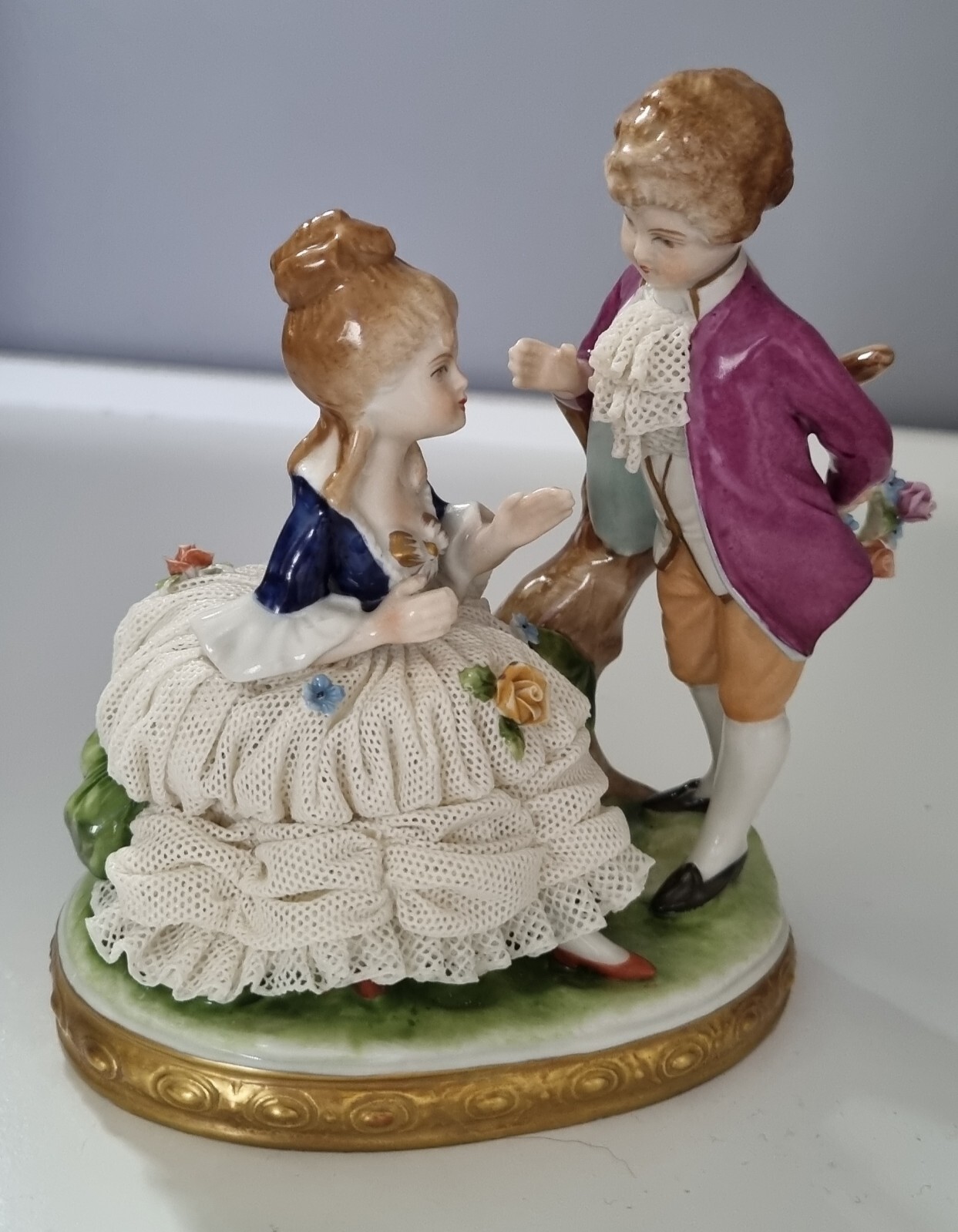 UNTER WEISS BACHレースドール 人形 西洋陶磁器 オルゴール 【公式通販】