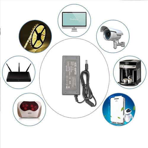 12V 5A Power Supply Adapter, AC100-240V to DC12V Converter Transformer with 5.5X - Picture 5 of 12