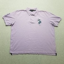 Us Polo Assn Shirt Mens XL Purple Short Sleeve Casual Cotton Embroidered Logo