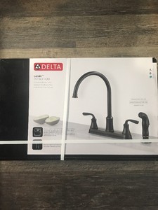 New Delta Lorain Oil Rubbed Bronze Kitchen Sink Faucet W Side