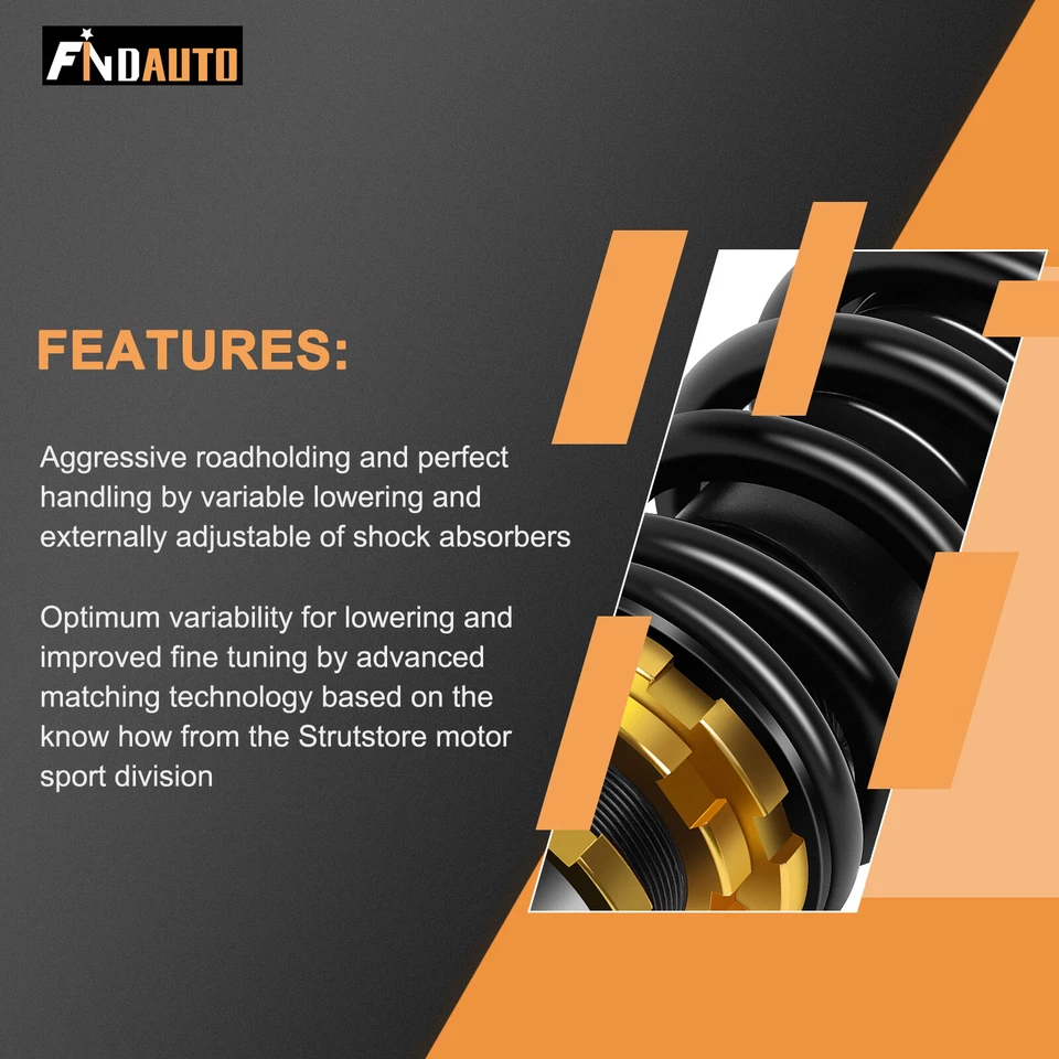 Coilovers Suspension Kit For 2006-2012 Lexus IS350 IS250 Adjustable Height Shock - Изображение 4 из 4