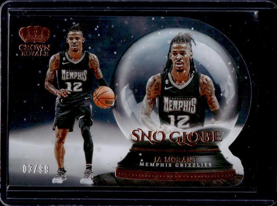 2022-23 Crown Royale Ja Morant Sno Globe #3/99 Grizzlies