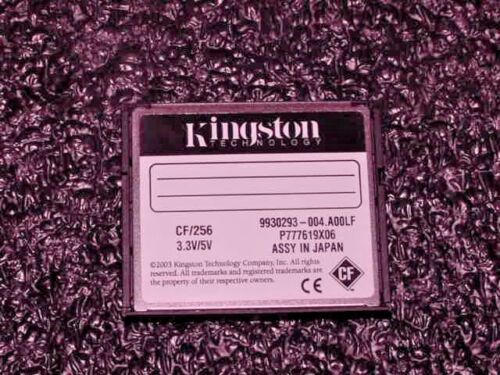 LOT TWO KINGSTON 256MB Compact Flash CF MEMORY CARD - Photo 2/2