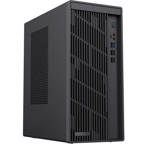 CIT Pro WorkStation PC Case Micro ATX Tower Chassic USB 3.0 USB-C Black 0.8mmSGC