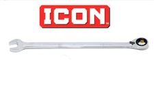NEW ICON WRAM19 19MM ANTI-SLIP LONG 12 PT REVERSIBLE WRENCH METRIC FAST SHIPPING