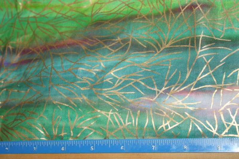 BATIK IMPRESO - TRAZOS FRÍOS METÁLICOS EN BATIK MULTICOLOR - TELA 100% ALGODÓN Foto 4 de 4