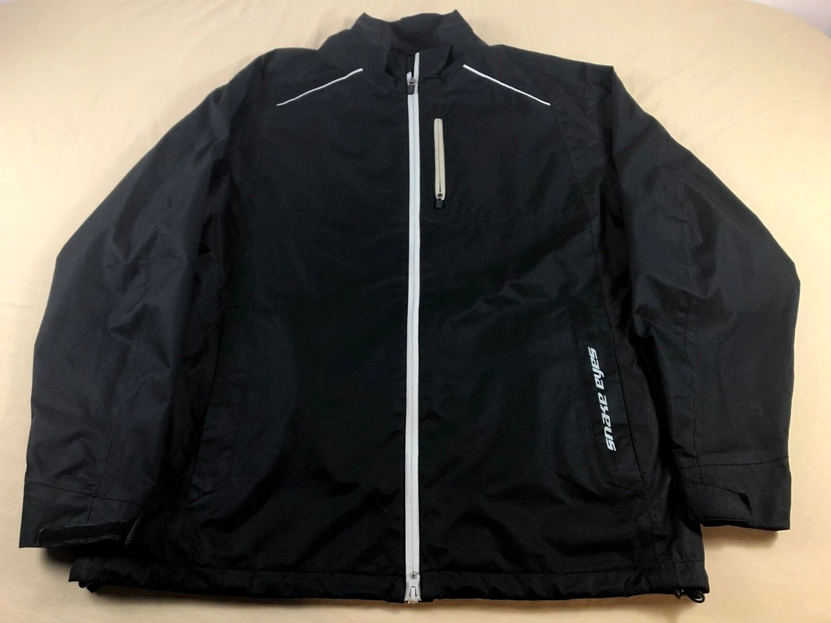 NICE MENS SNAKE EYES WEATHER 18 BLACK FULL ZIP WINDBREAKER GOLF JACKET XL |  eBay