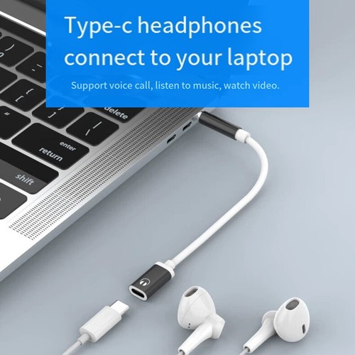 Adattatore Aux Cavo Audio Convertitore Cuffie 3.5mm Maschio a Type-c Femmina USB C - Foto 8 di 14