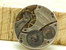 Antique Waltham Pocket Watch Movement 16s 7j Grade 610 Circa 1902