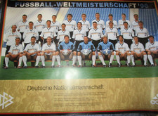 Poster Mannschaft Deutsche Nationalmannschaft Fussball-Weltmeisterschaft 1998