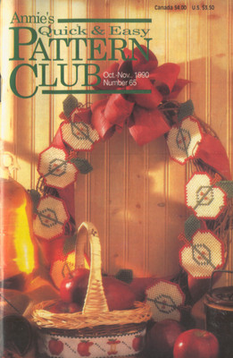 Annie's Quick & Easy Pattern Club # 65 Oct 1990 Crochet Cross Stitch ...