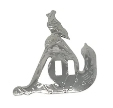 10 pcs Howling Coyote Metal Southwestern Slotted Concho Slides Bolo Scarf Belt