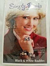 Annie's Simply Beads Kit-of-the-Month Club Kits - Black  White Baubles BD052