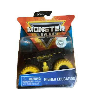 2019 Spinmaster Monster Jam Higher Education Truck Figure Poster New Sealed USA