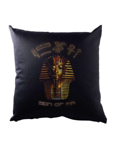 Coussin décoratif vintage Toutankhamon Anubis Pharaon Nofretete Akhenaton Egypt momie - Photo 1/1