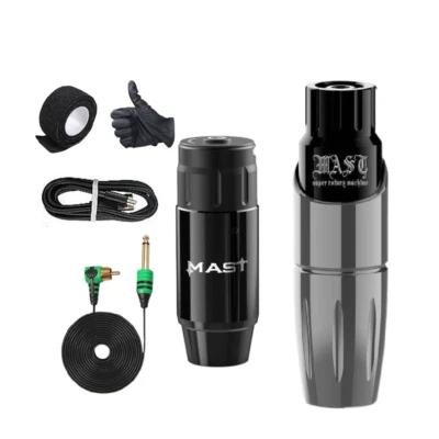 Dragonhawk Mast Tour Wireless Tattoo Kit Machine Powerful Pen Battery