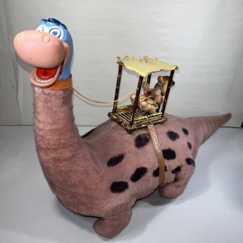 Vintage 1960er Louis Marx ""Fred Flintstone on Dino"" batteriebetriebenes Spielzeug FUNKTIONIERT!! - Bild 1 von 11