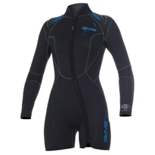 NEW 7MM BARE SPORT WOMENS STEP-IN JACKET SCUBA DIVING WETSUIT SIZE 12 BLUE