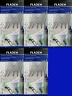 5 Fladen Silver Rigs Herring Tinsel 5 Hook Size 4 Fishing Feathers Mackerel
