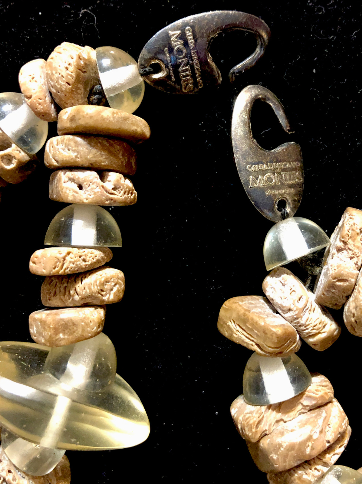 Monies Gerda Lynggaard Double Coconut Shell Lucite Sku120847 | eBay