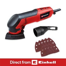 Einhell Delta Sander 93mm TC-DS 20 E With 9x Sanding Sheets 200W Corded Electric