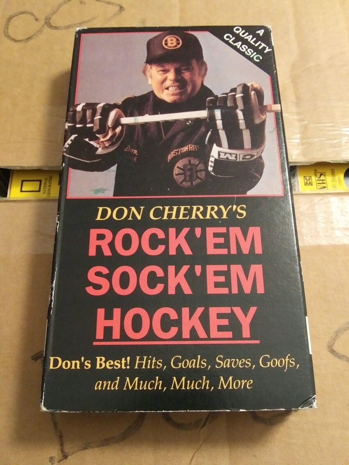 Don Cherry's Rock'em Sock'em Hockey Vol 1 VHS vintage 80s NHL hockey fights goal