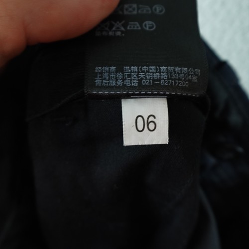 Ines De La Fressange Womens Pants 6 Blue Wool Dress Zip Corporate Navy Uniqlo - Picture 10 of 11