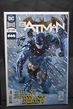 Batman #57 Cover A DC 2018 Signed by Tom King & Tony S. Daniel Catwoman 9.4