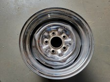 1 Single Vintage Nos 14x7 Chrome Reverse Wheel 5x4.75-bp 5-backspacing 1 Single Vintage Nos 14x7 Chrome Reverse Wheel 5x4.75-bp 5-backspacing