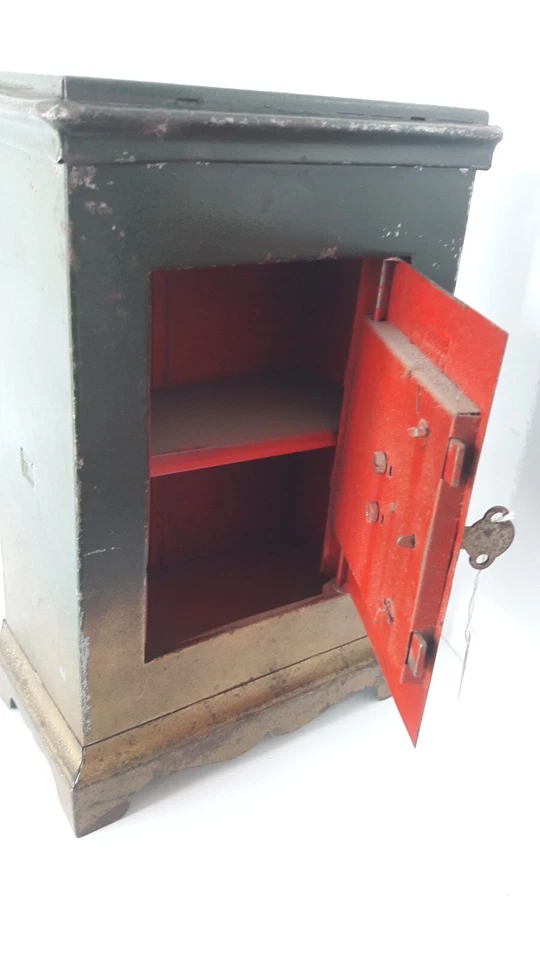 JOUET TOLE TIRELIRE JEP UNIS FRANCE COFFRE FORT SGDG COMBINAISONS ET CLE BE - Photo 4/4