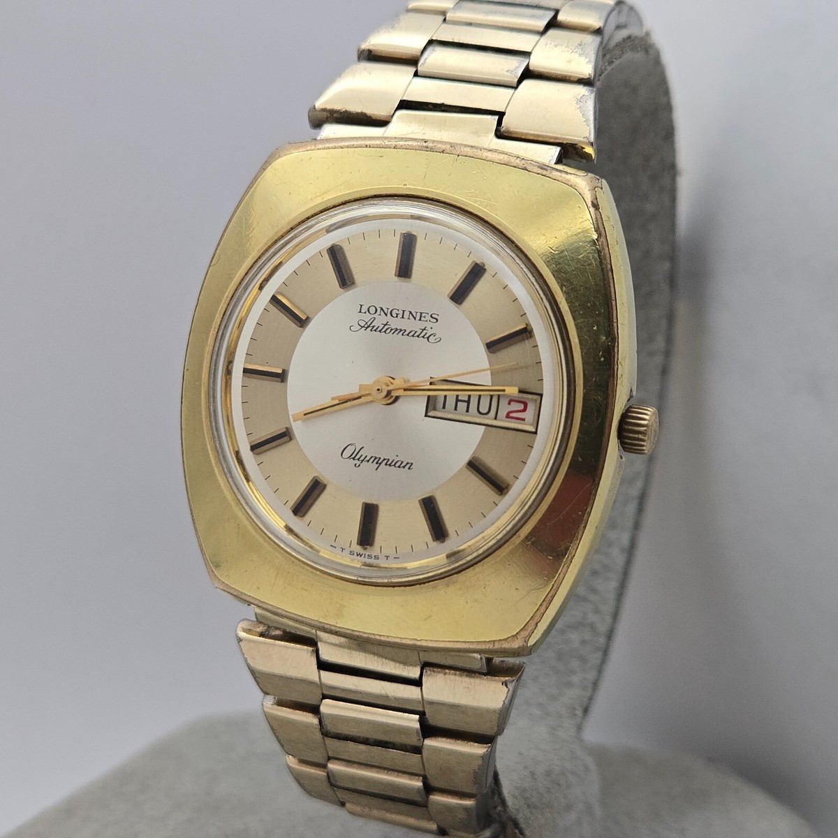 Vintage Longines men's automatic watch cal.508 day/date Two Tone