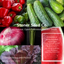 300+ Heirloom Vegetable Seed 6 Variety Garden Set #3 Emergency Survival Non-GMO 