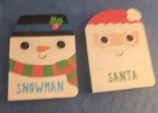 2x Board Books Santa and Snowman Christmas Children's Gift Steve FREE SHIPPING