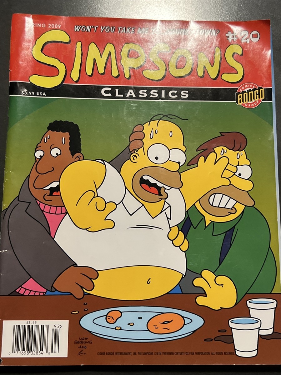 Simpsons Classics #20 Won't You Take Me To Chunky Town 2009 | eBay