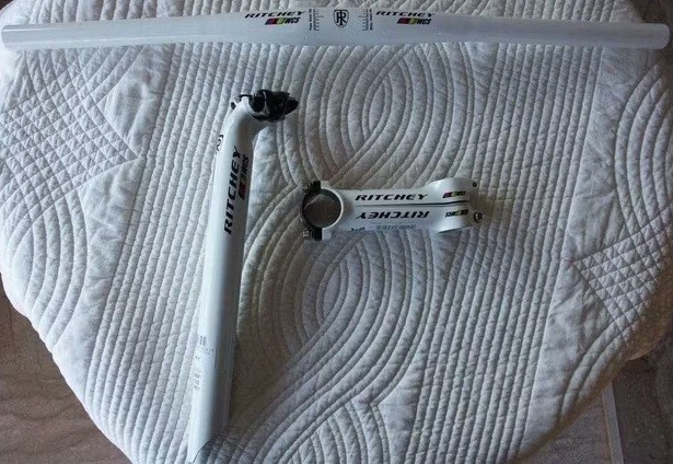 Kit VTT cintre potence tige Ritchey WCS Logic II blanc élimine le mal de dos