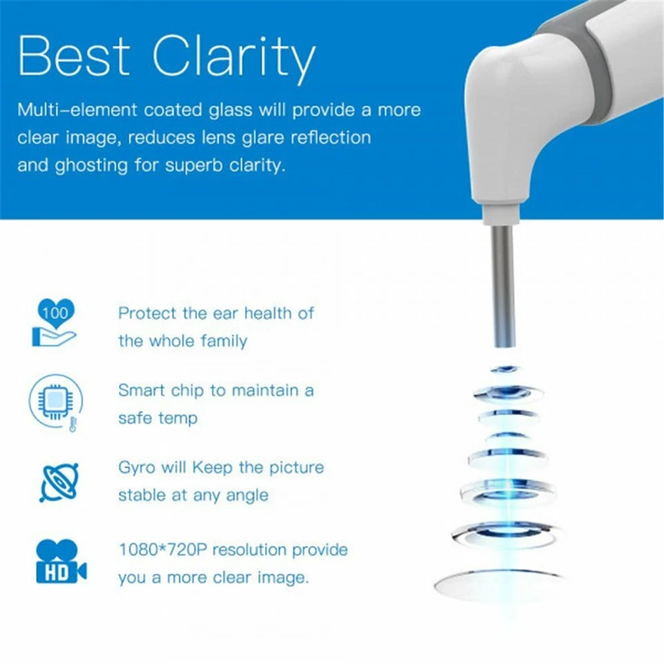 德龙 5 合 1 3.9 毫米 Wifi 听诊器 适用于 iPhone / iPad / Android / 平板电脑 — 第 4/4 张图片