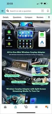 LAMTTO Wireless Carplay & Android Auto Wireless Adpater, 2-IN-1 CarPlay Wireless
